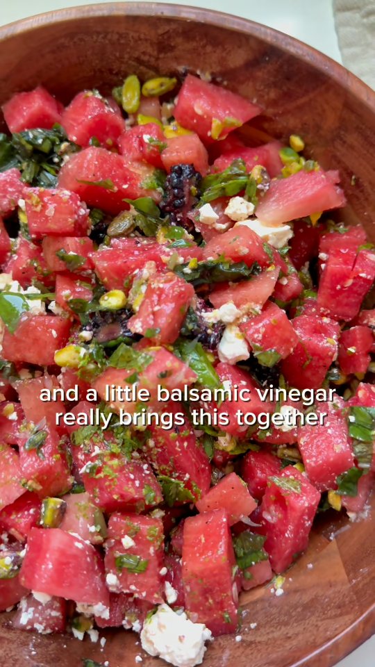 Watermelon Salad with Berries and Feta
