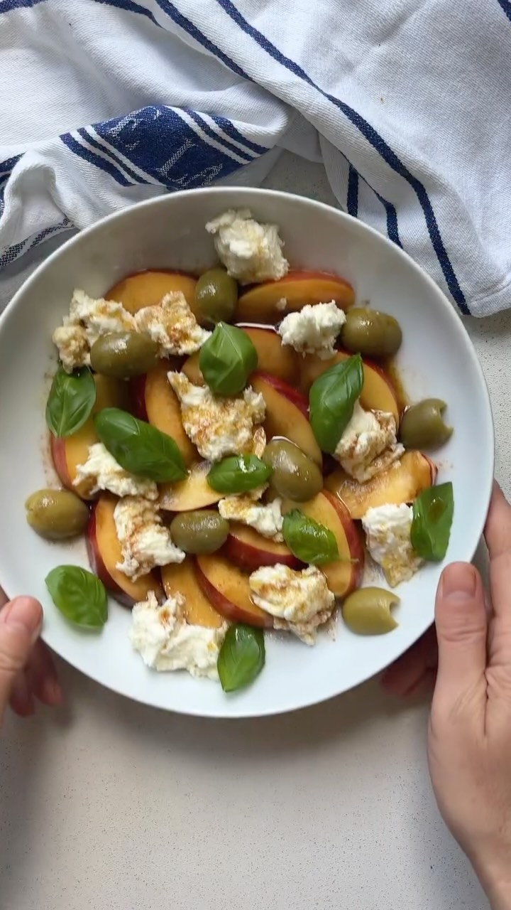 Nectarine and Mozzarella Salad