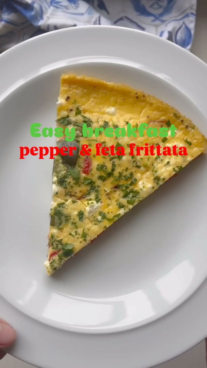Pepper and Feta Frittata