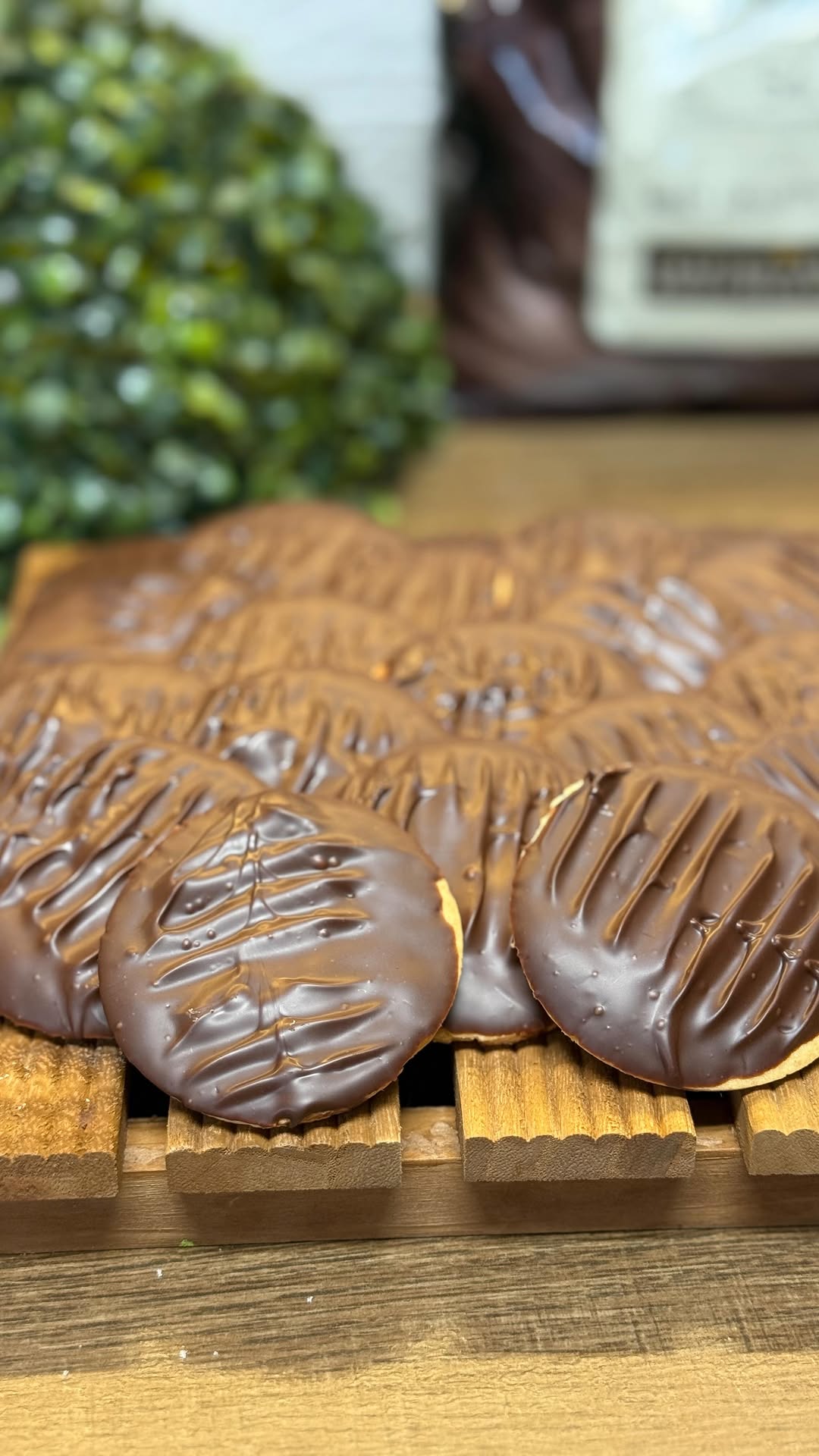 Chocolate-Dipped Coconut Cookies