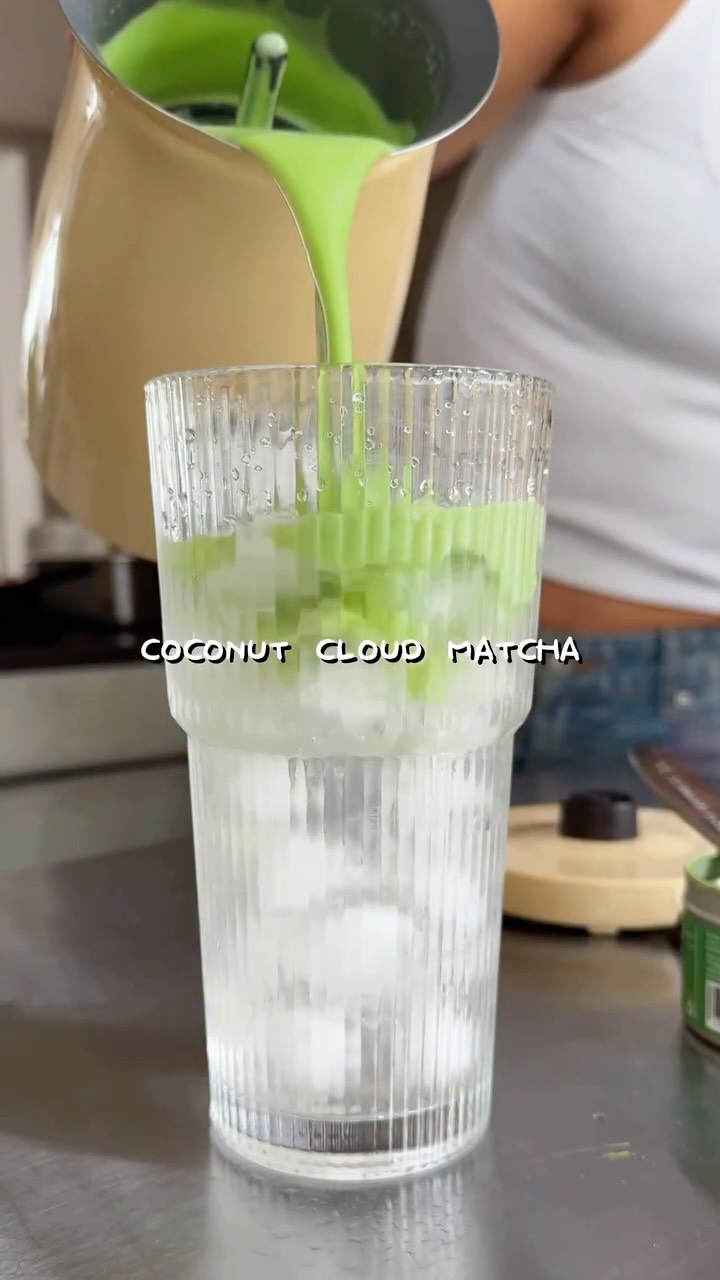 Creamy Iced Matcha Latte