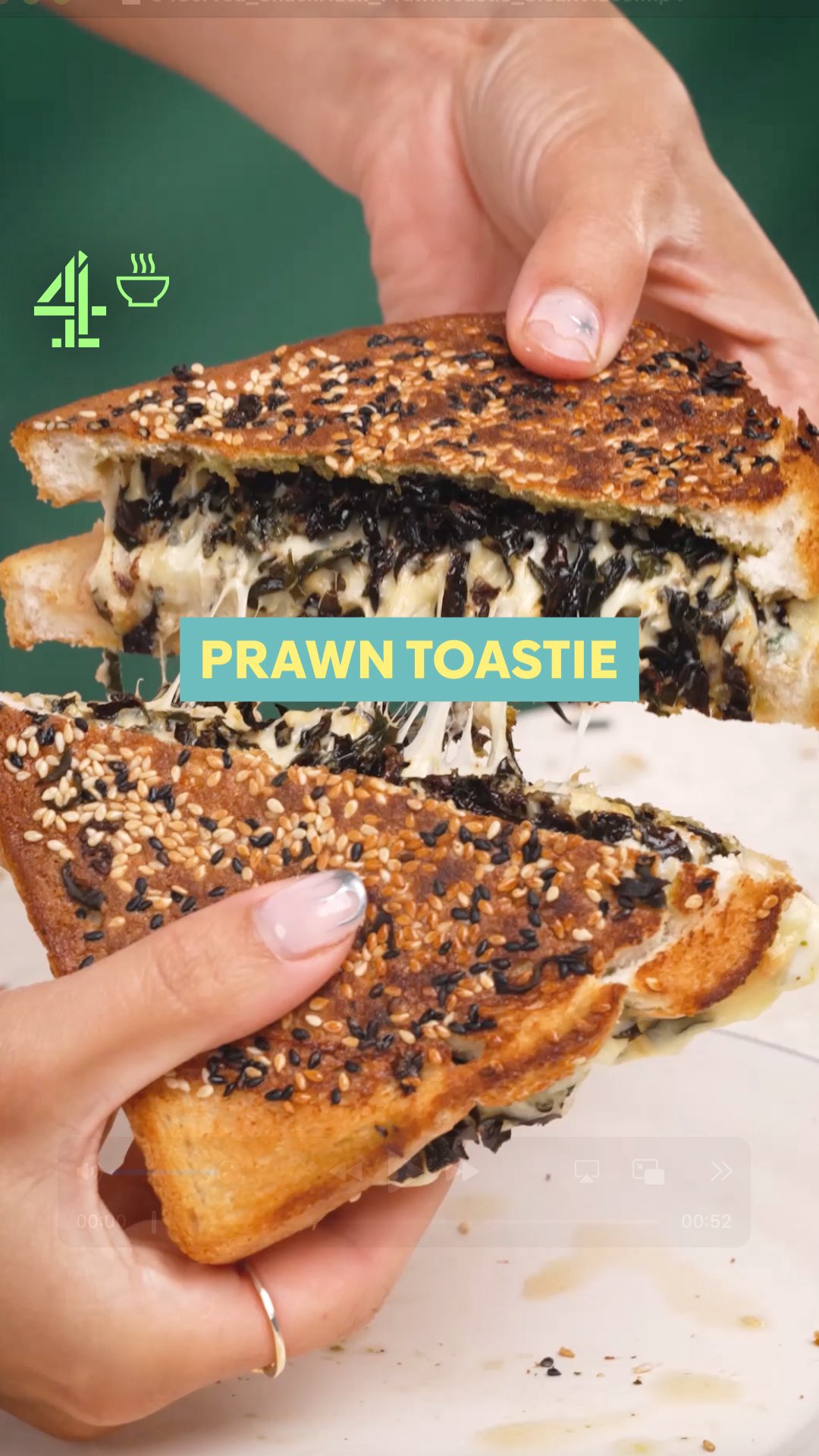 Prawn and Seaweed Sesame Toastie