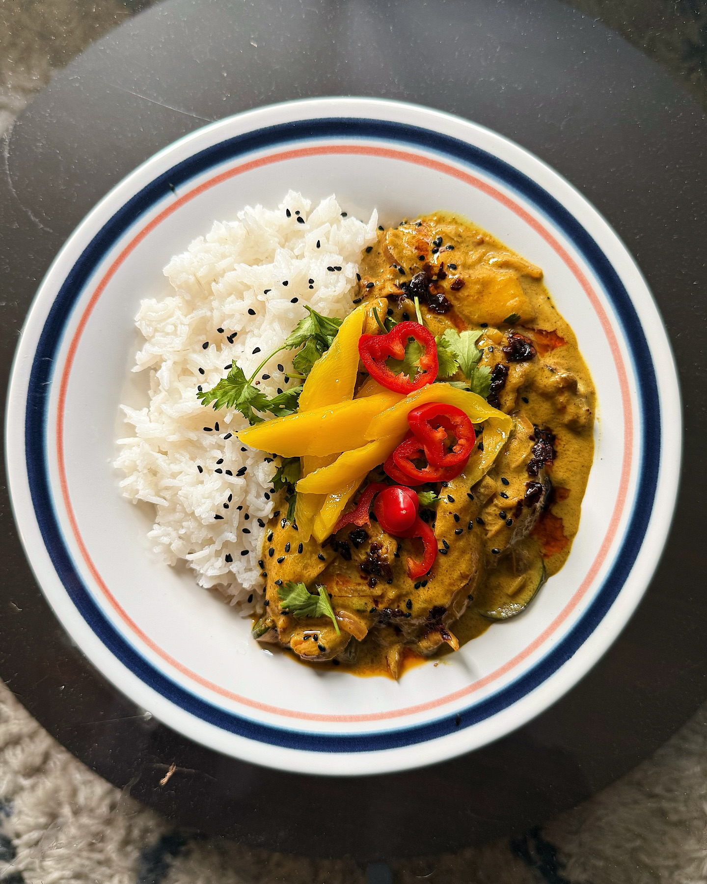 Mango Chicken Curry with Coconut Sauce