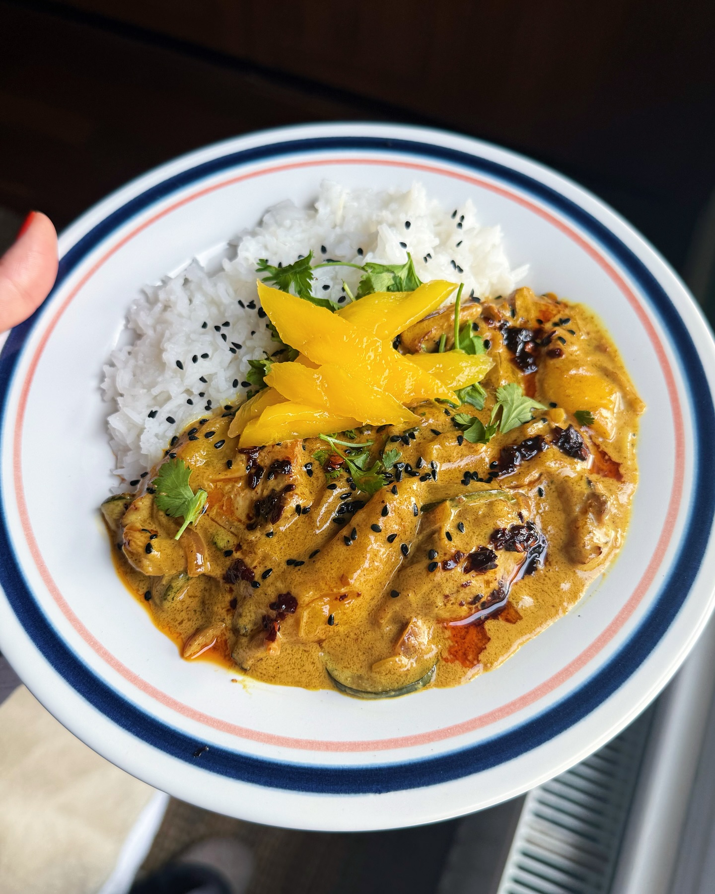 Mango Chicken Curry with Coconut Sauce
