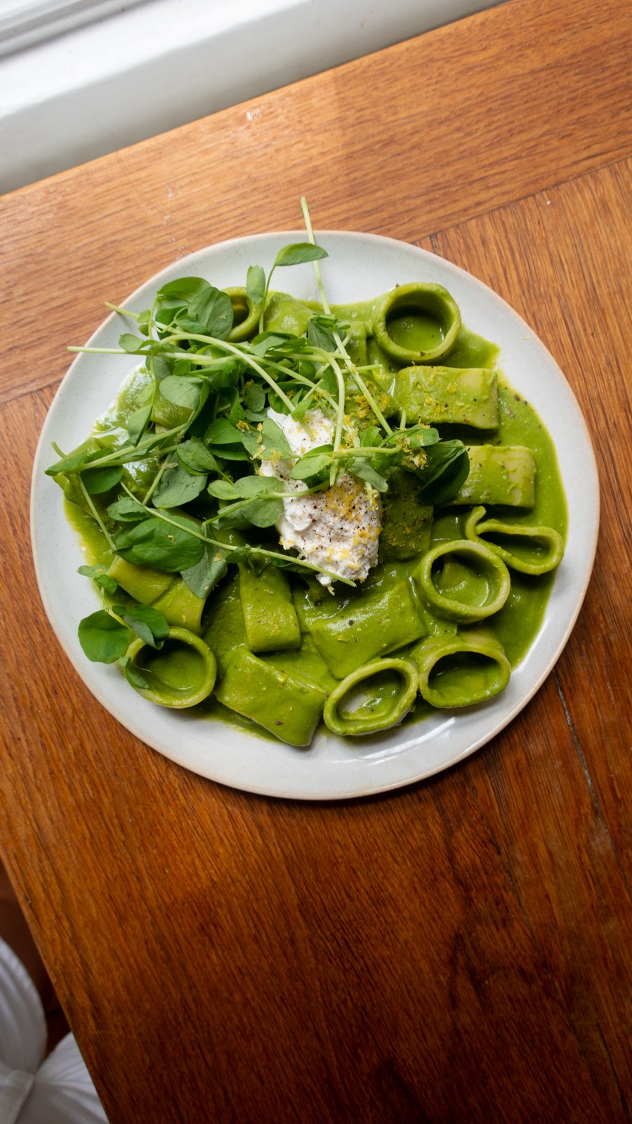 Double Pea Pasta with Ricotta and Lemon