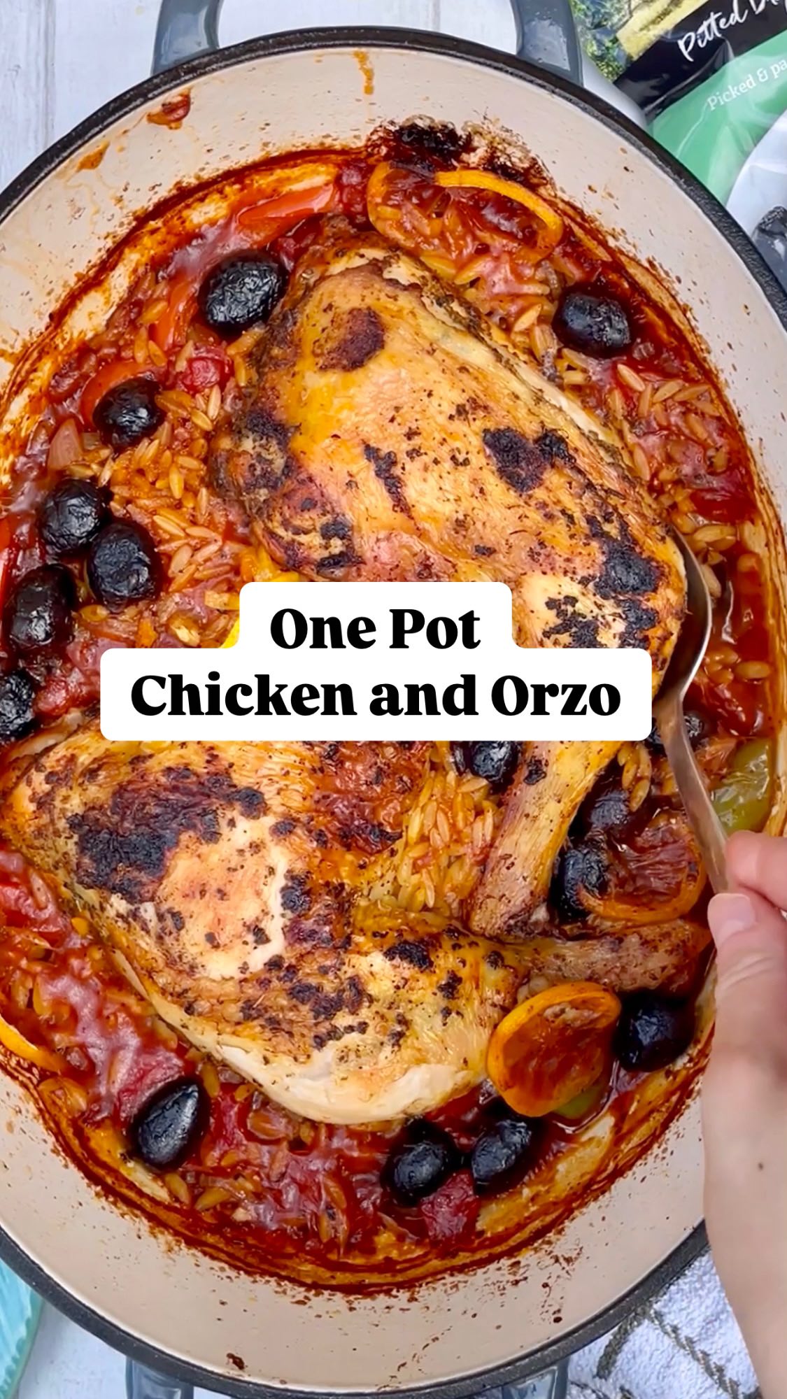 One-Pot Chicken Orzo with Vegetables