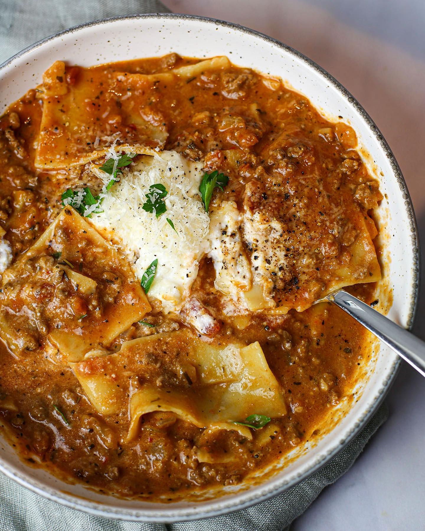 Hearty Lasagne Ragù Bowl