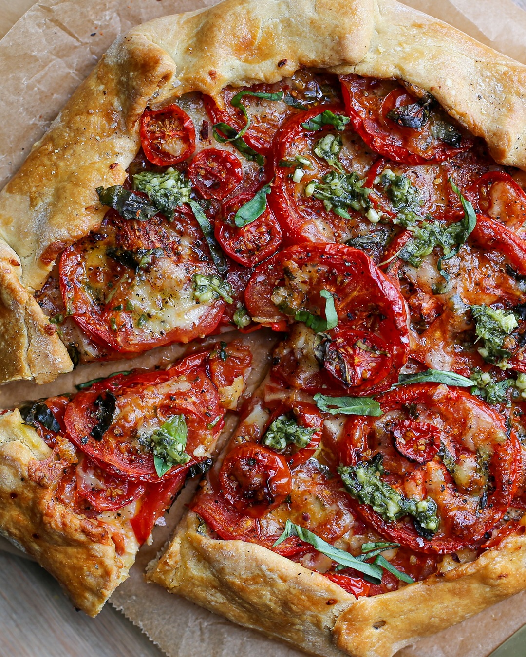 Savory Tomato Basil Galette