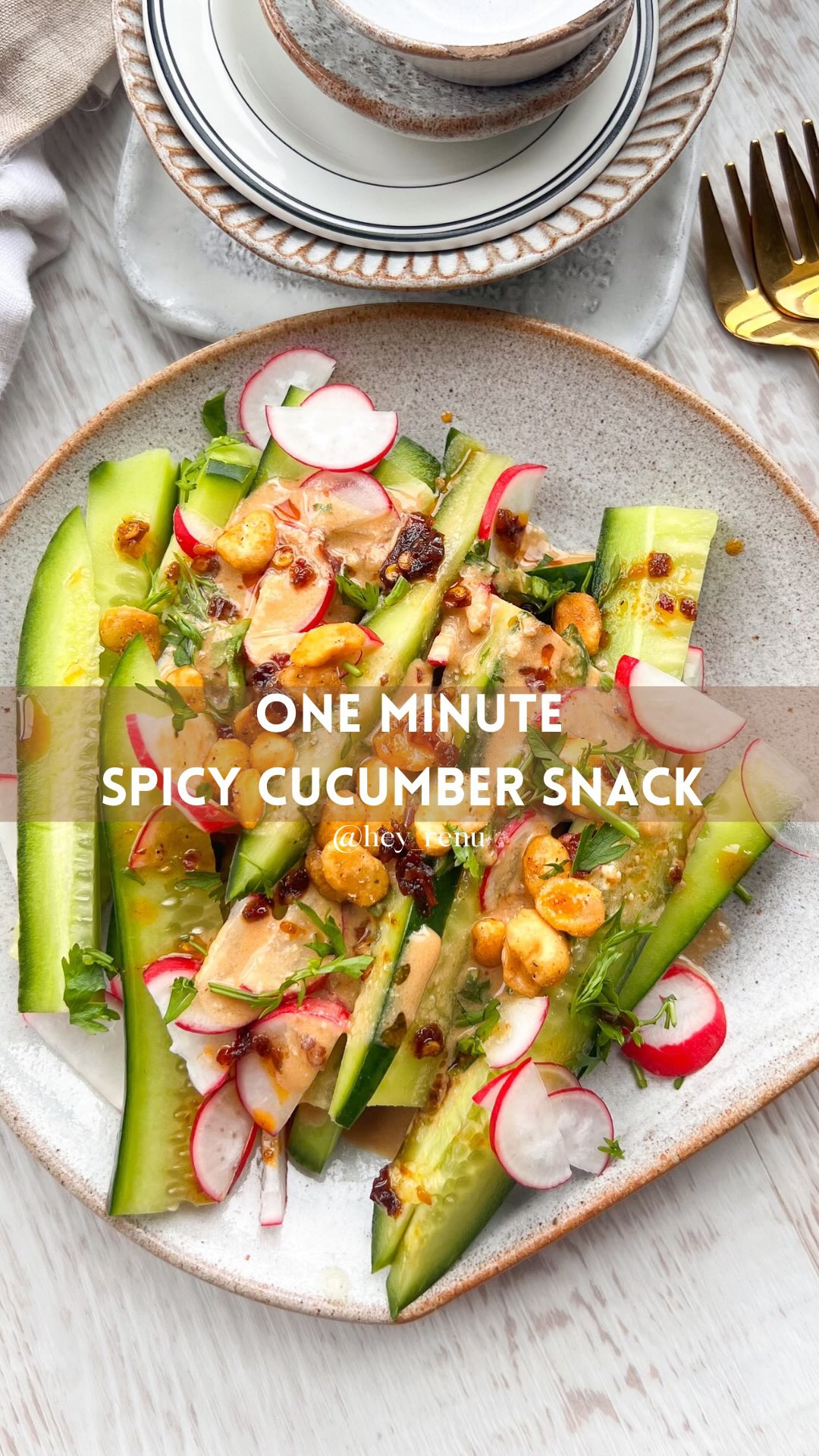 One-Minute Smacked Cucumber Salad