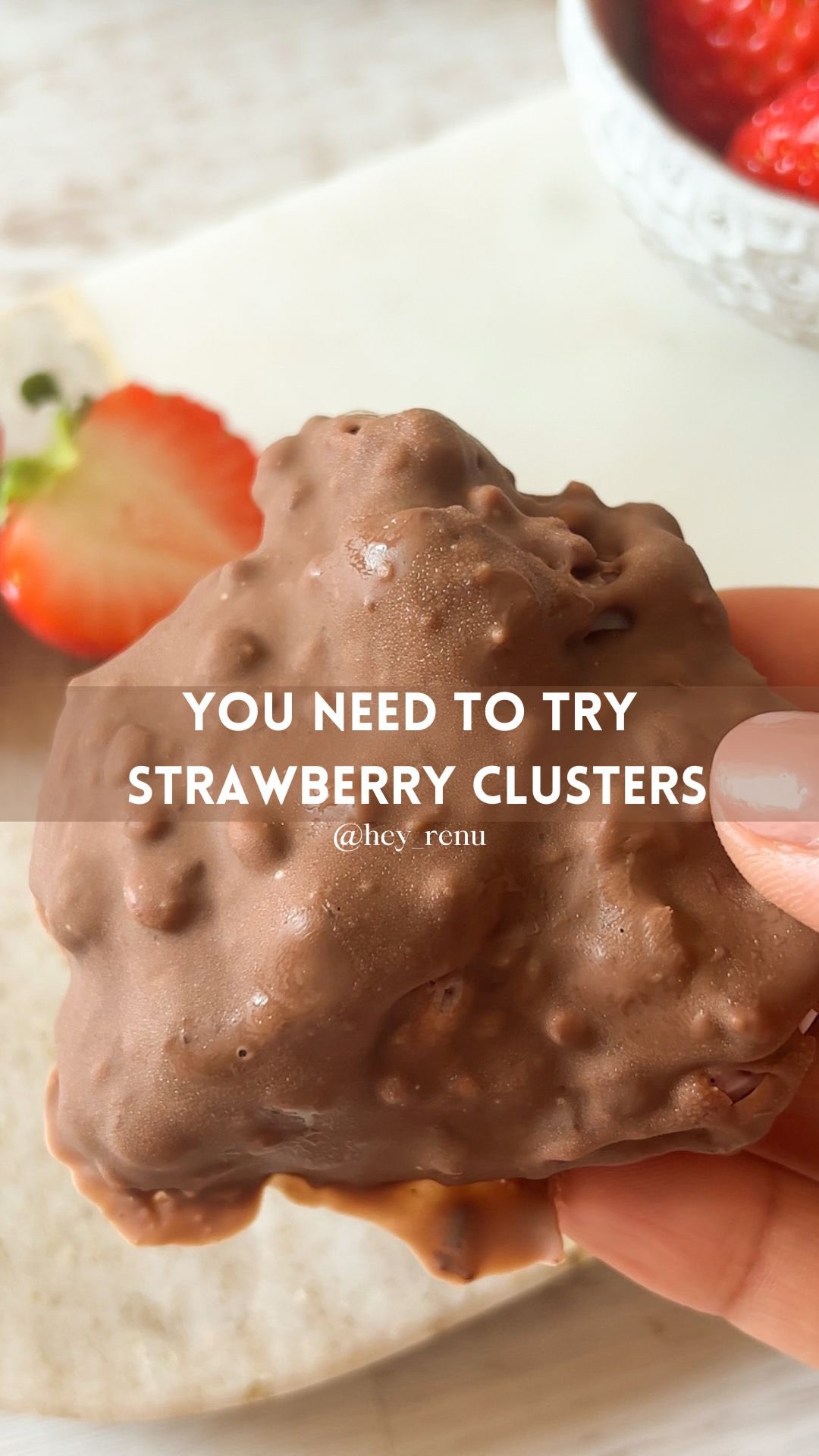 Viral Strawberry Clusters Dessert