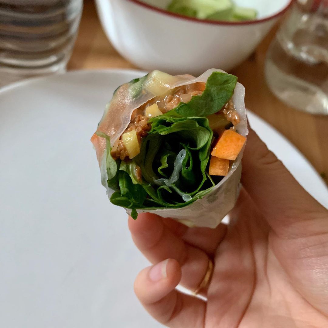 Refreshing Summer Rolls with Minced Soy
