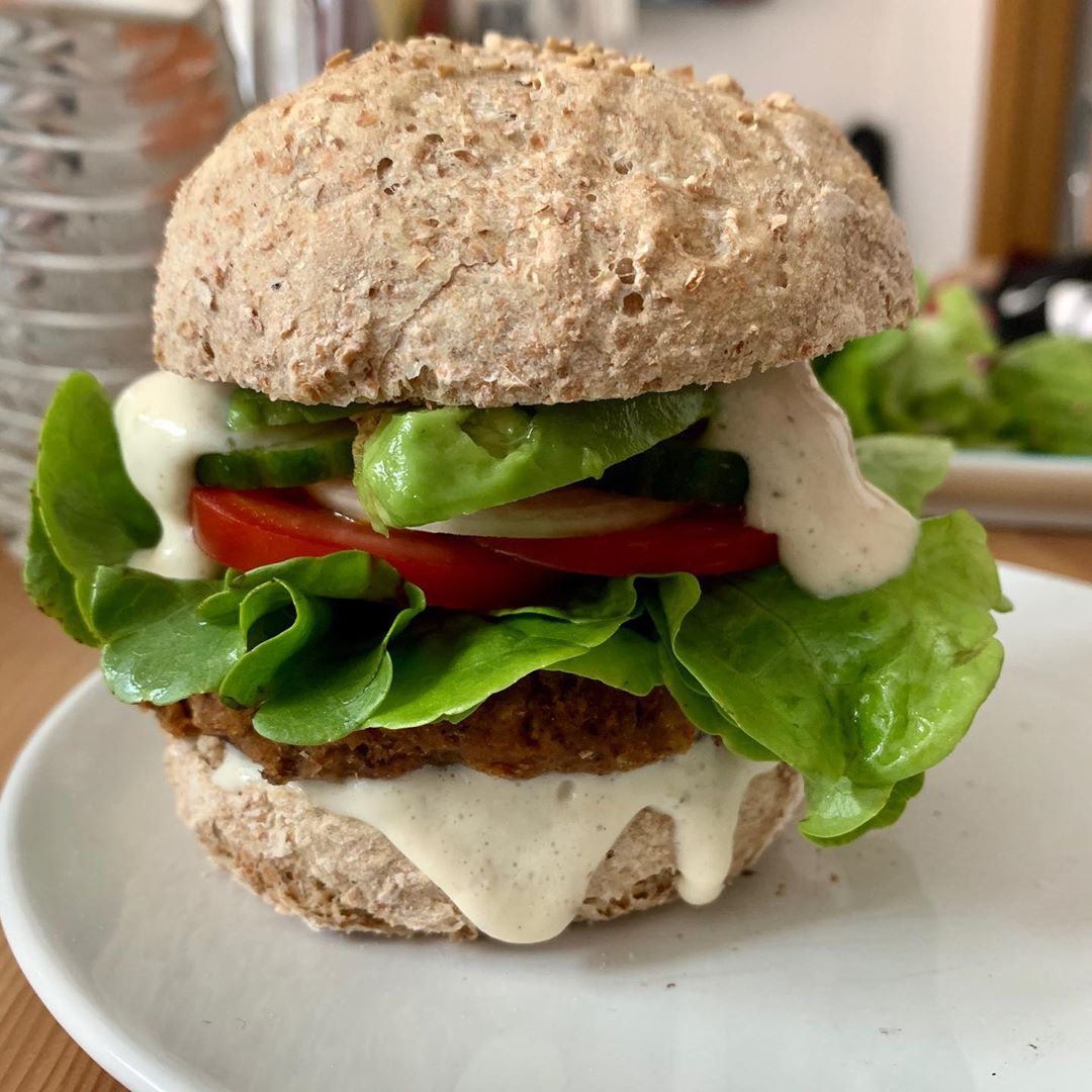 Oil Free Black Bean Burger