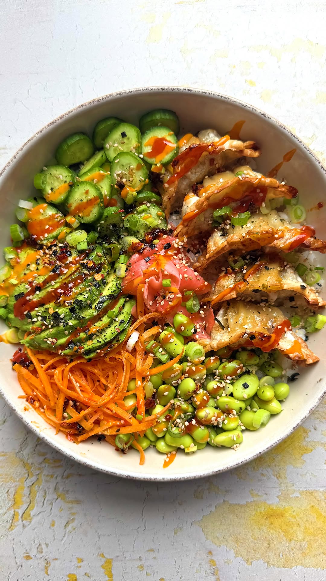 Crispy Gyoza Bowl for One