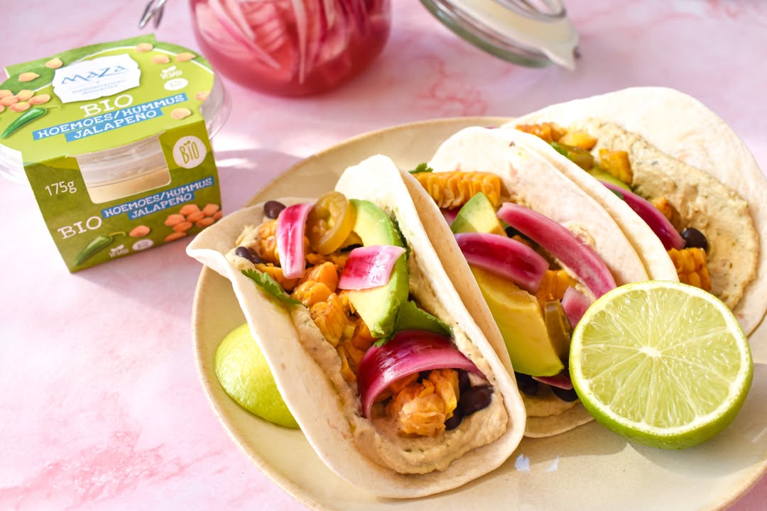 Summer Tortillas with Jalapeño Hummus