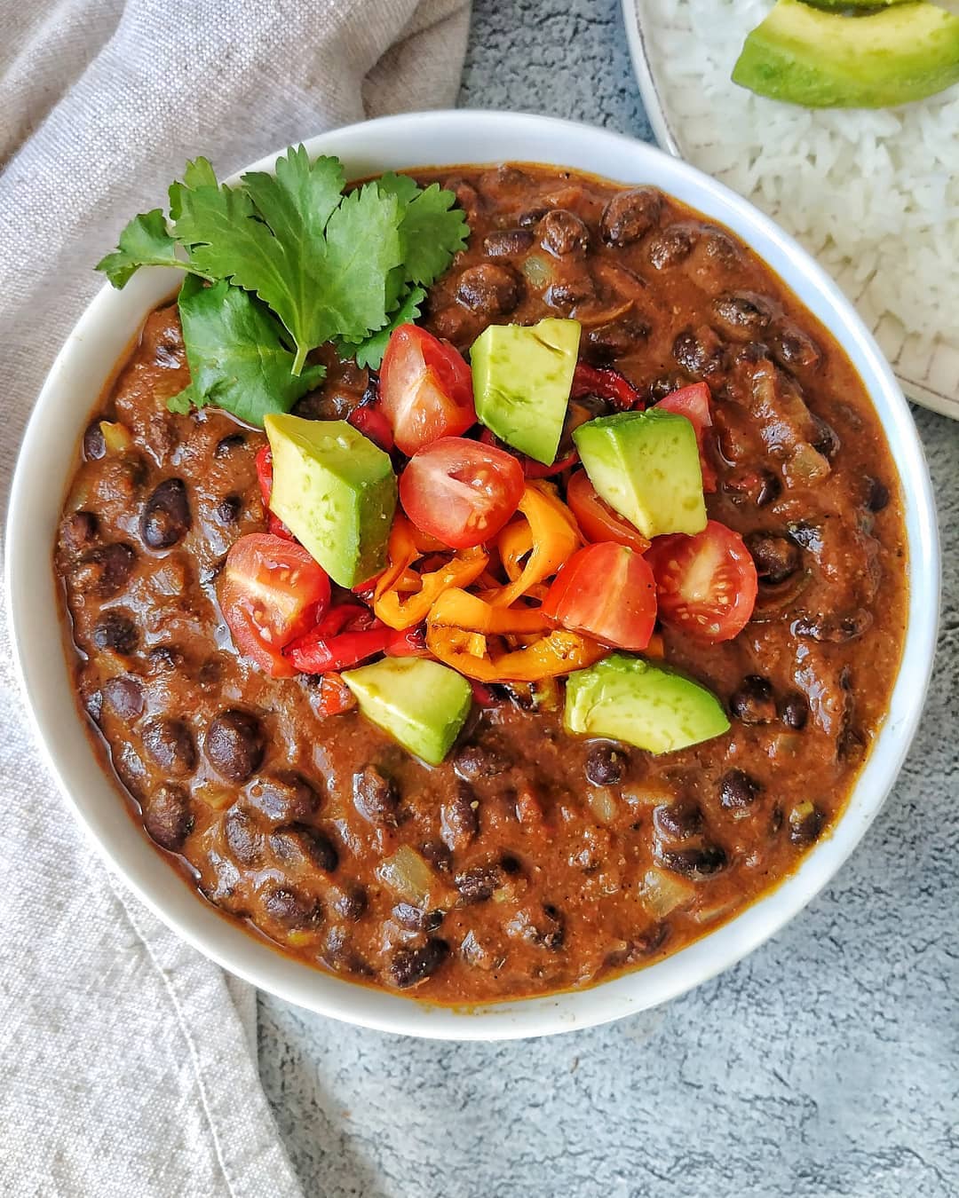Cozy Black Beans and Onions
