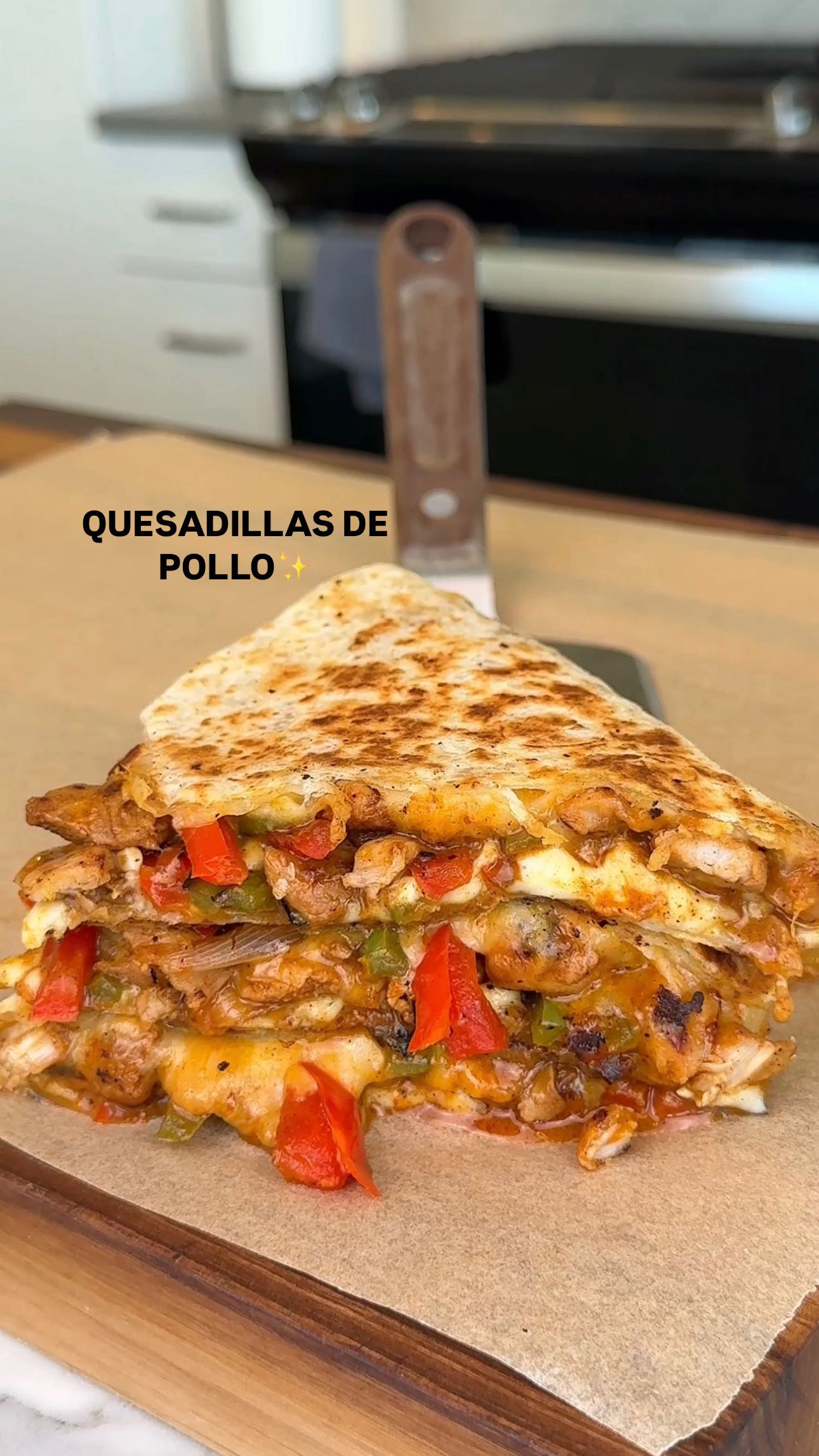 Crispy Chicken Quesadillas with Cheese