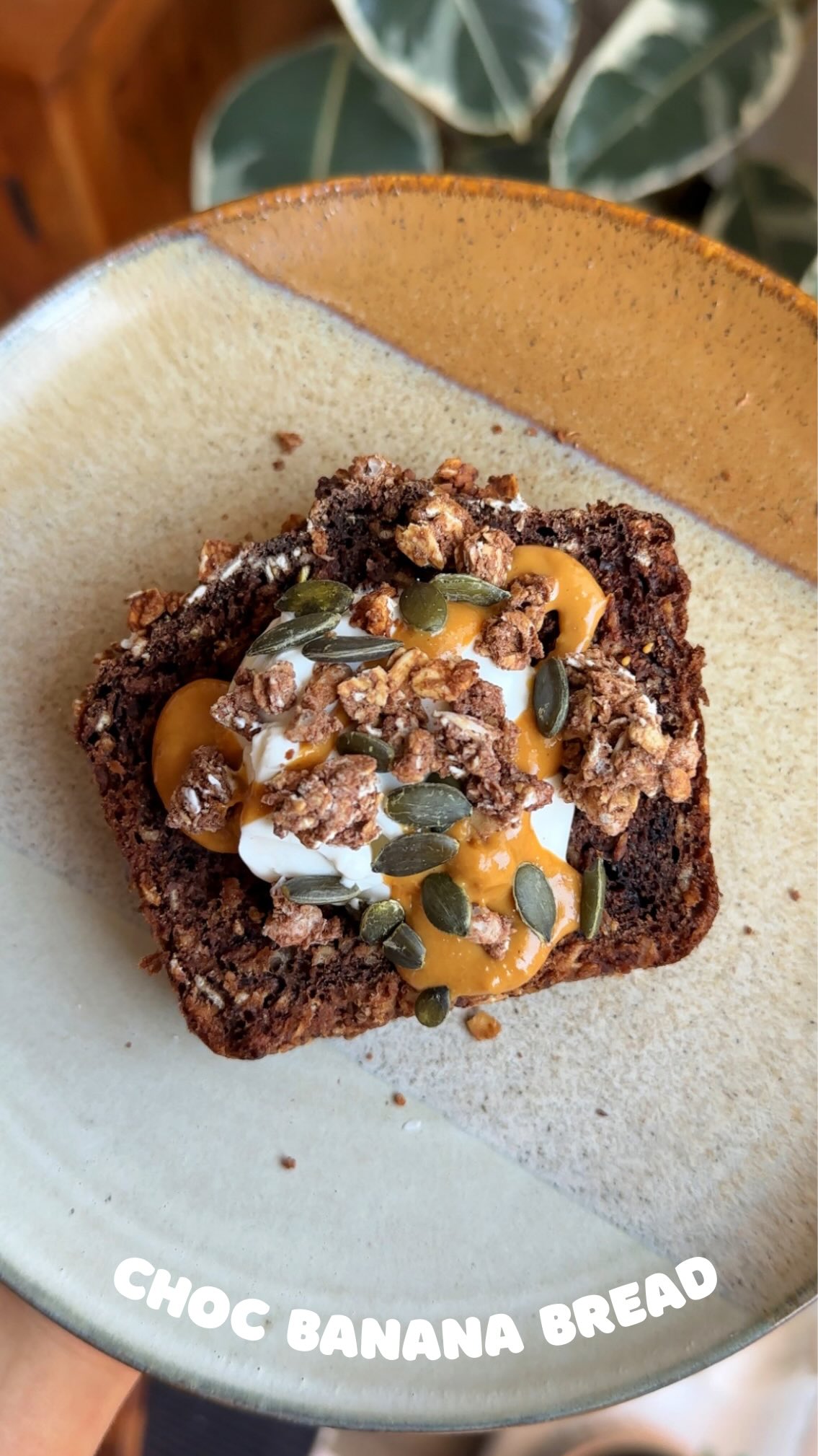 Healthy Chocolate Banana Bread