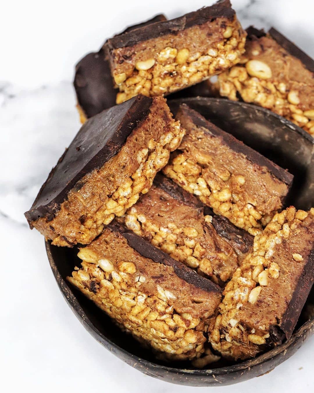 Vegan Gluten-Free Snickers Crisper Bars
