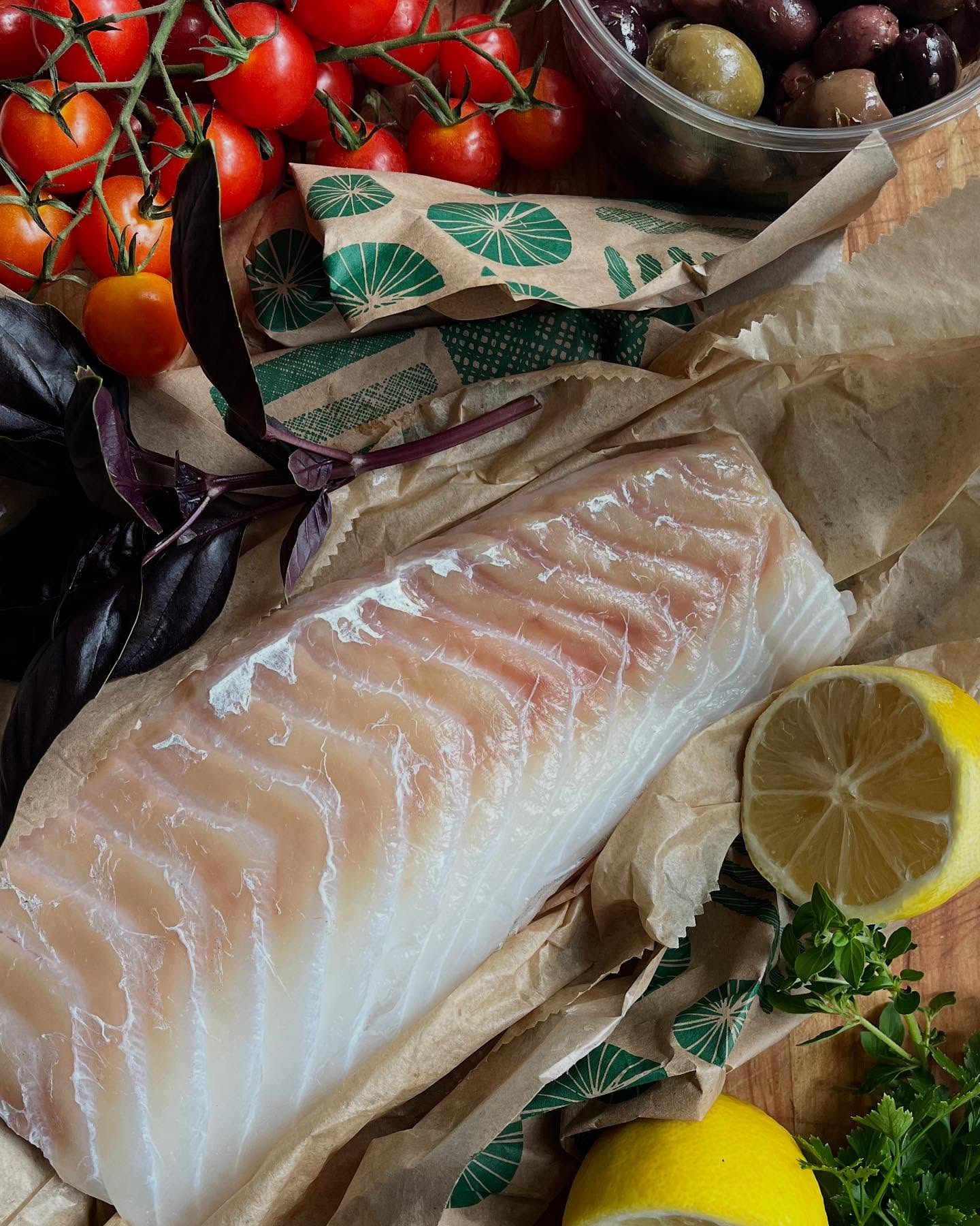 Grilled Cod with Mediterranean Toppings