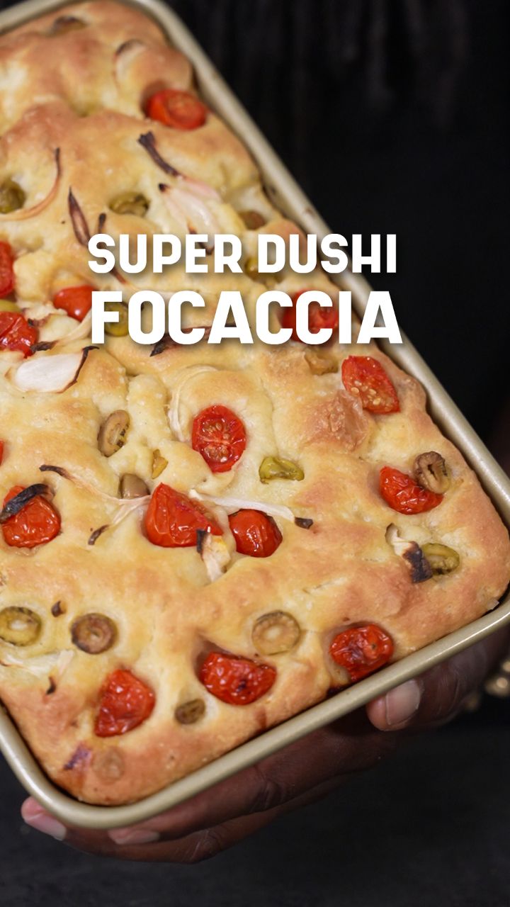 Cherry Tomato and Olive Focaccia