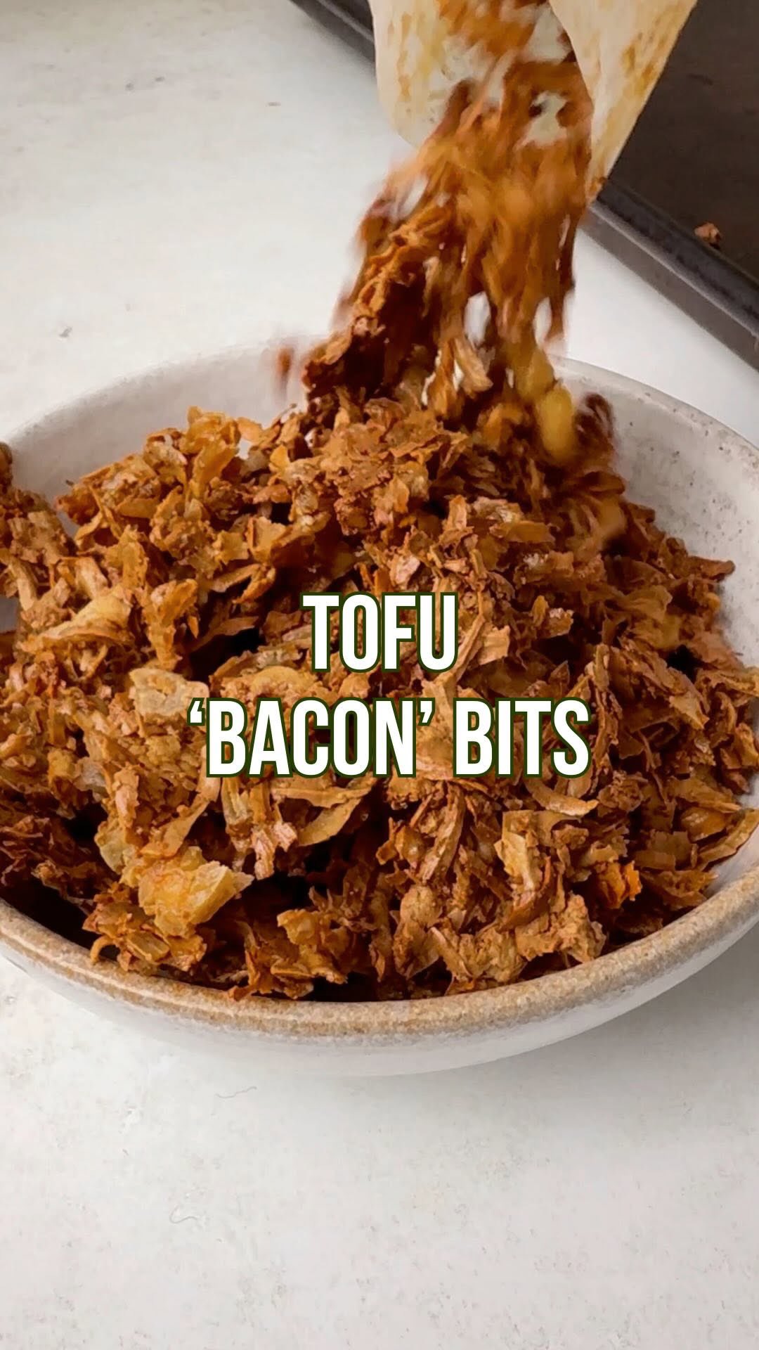 Smoky Crispy Tofu Bacon Bits