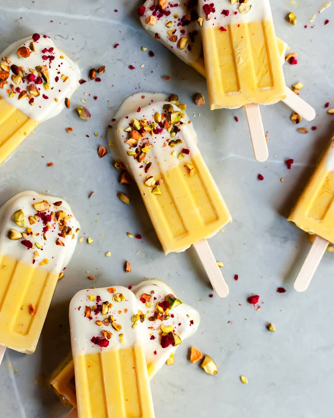 Vegan Mango Lassi Popsicles