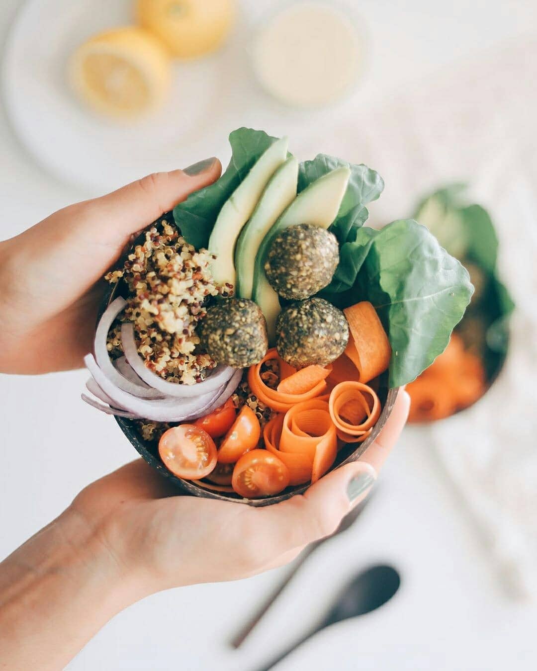 Baked Hemp Falafel Salad Bowl