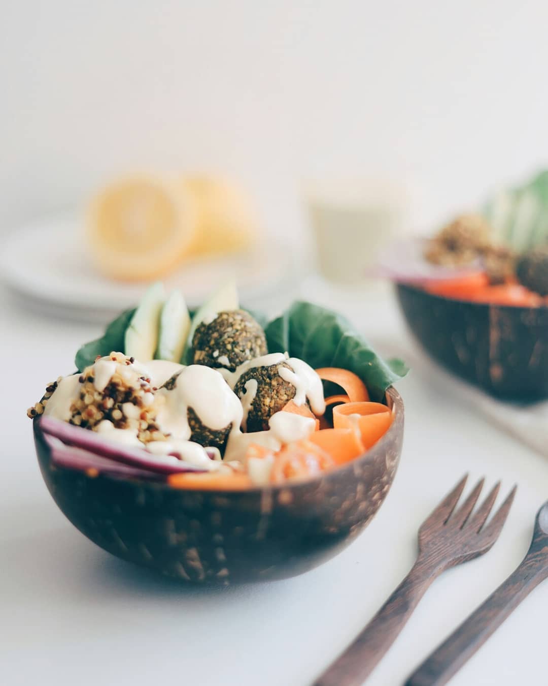 Baked Hemp Falafel Salad Bowl