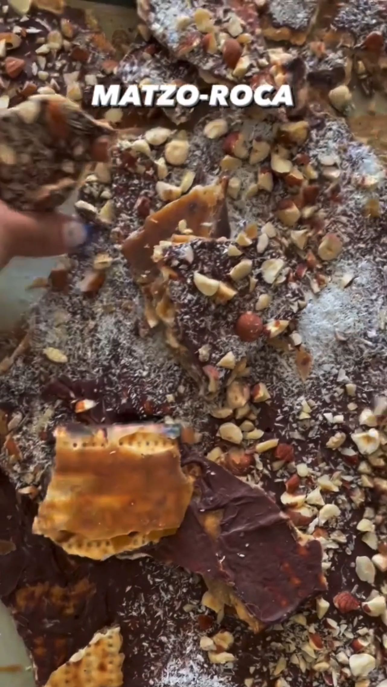 Vegan Matzo Roca Dessert