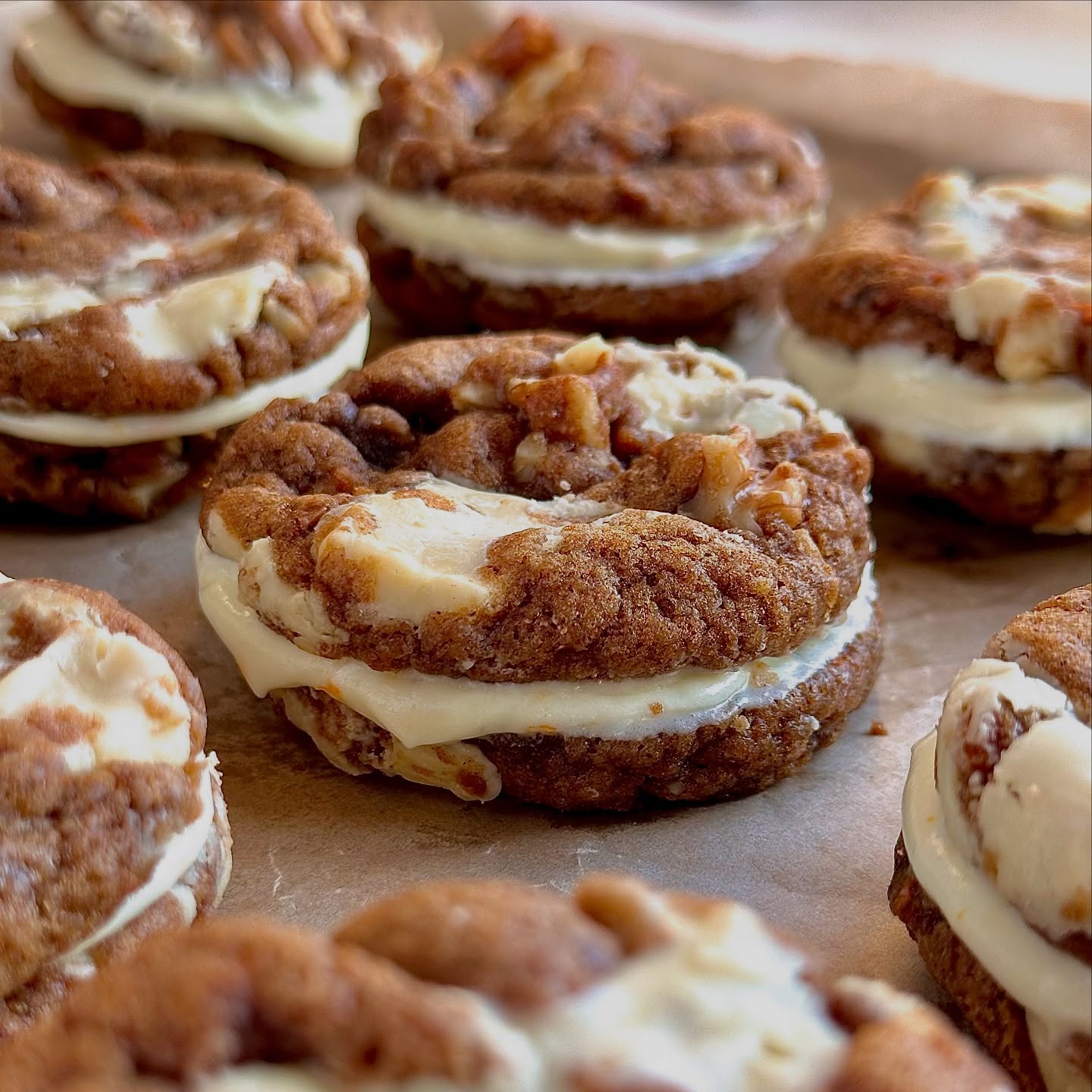 Carrot Cake Cookie Sandwich