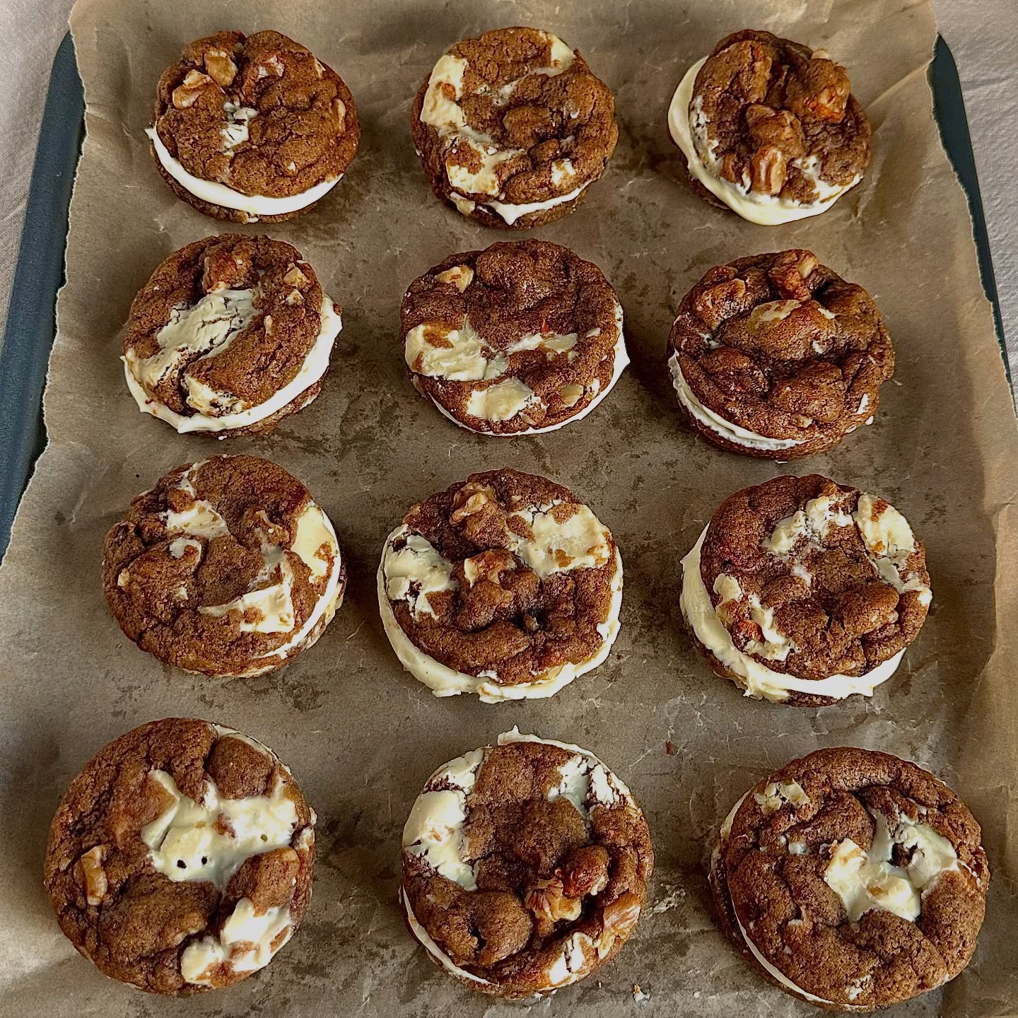 Carrot Cake Cookie Sandwich