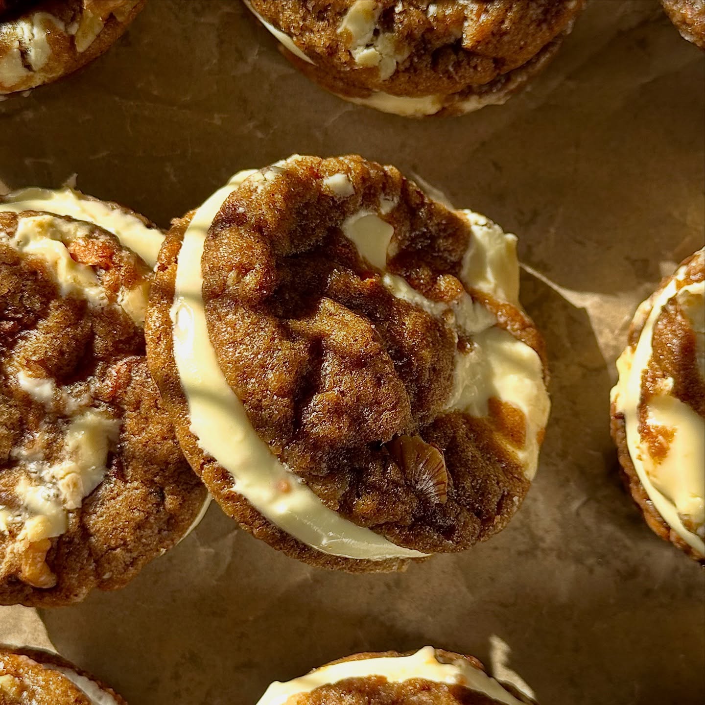 Carrot Cake Cookie Sandwich