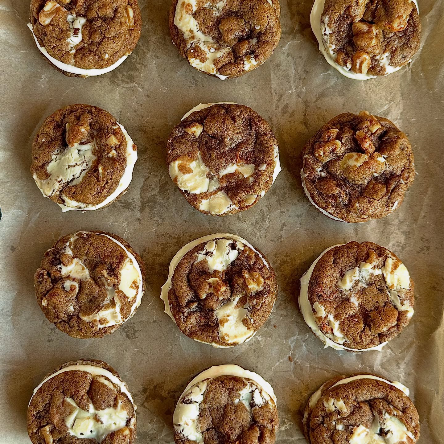 Carrot Cake Cookie Sandwich