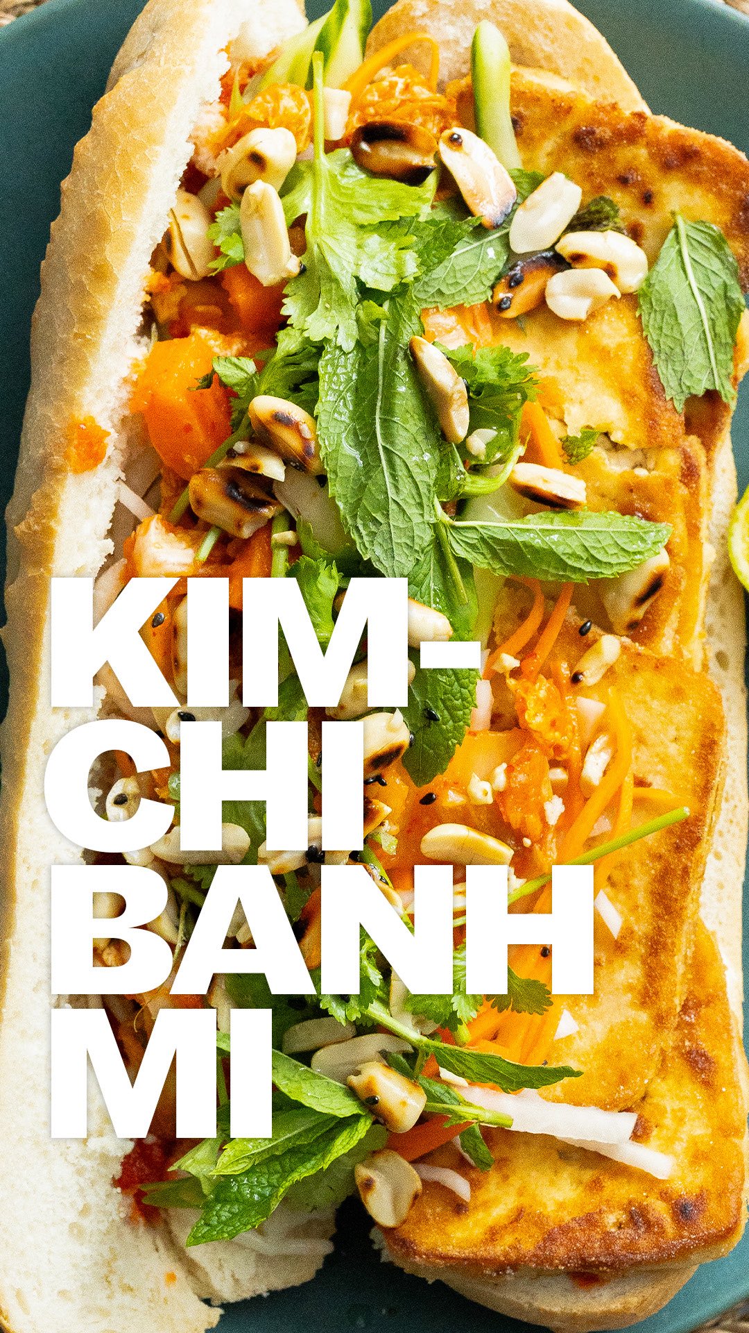 Kimchi Tofu Bánh Mì Sandwich