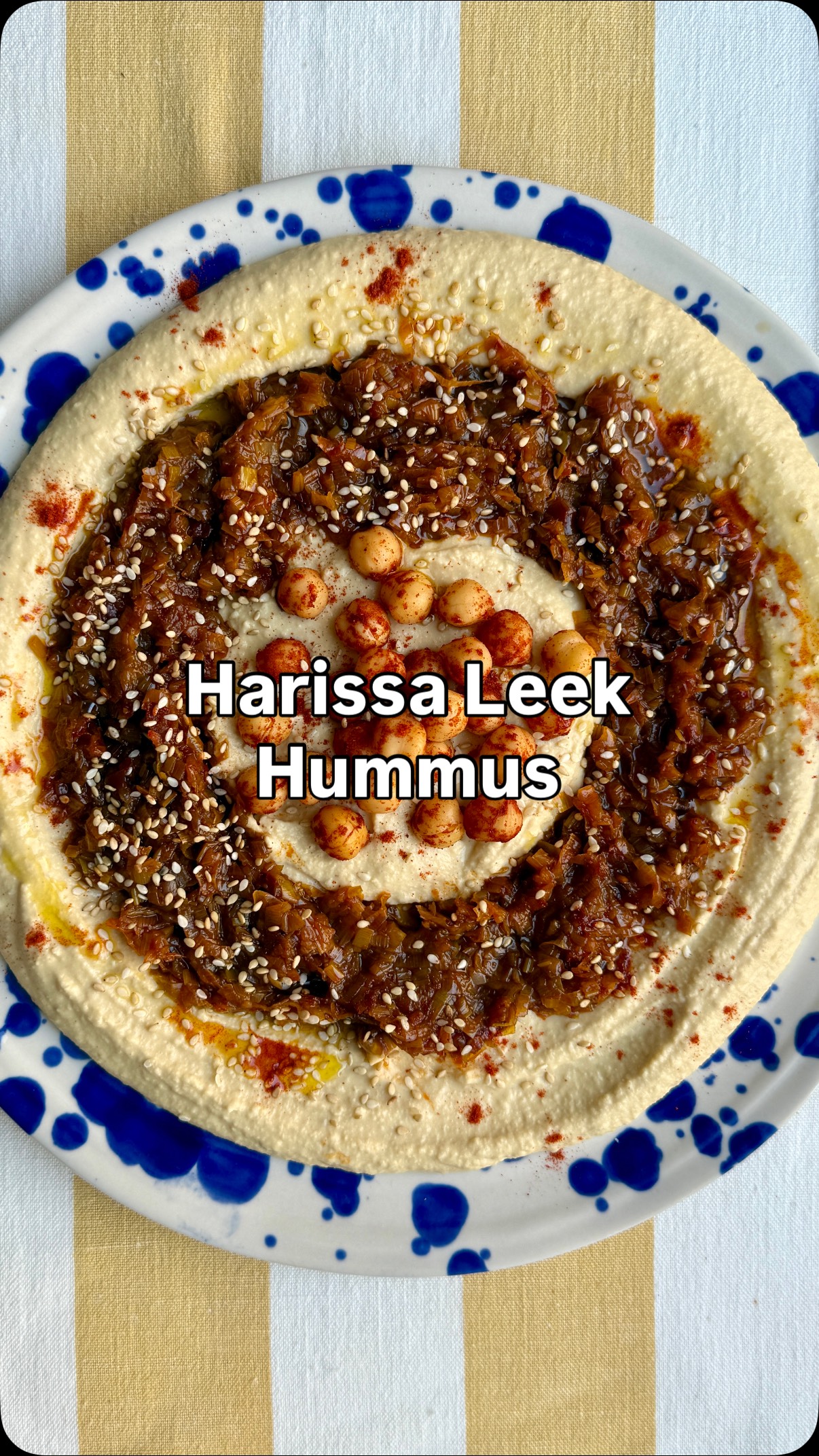 Hummus and Harissa Leek Dip