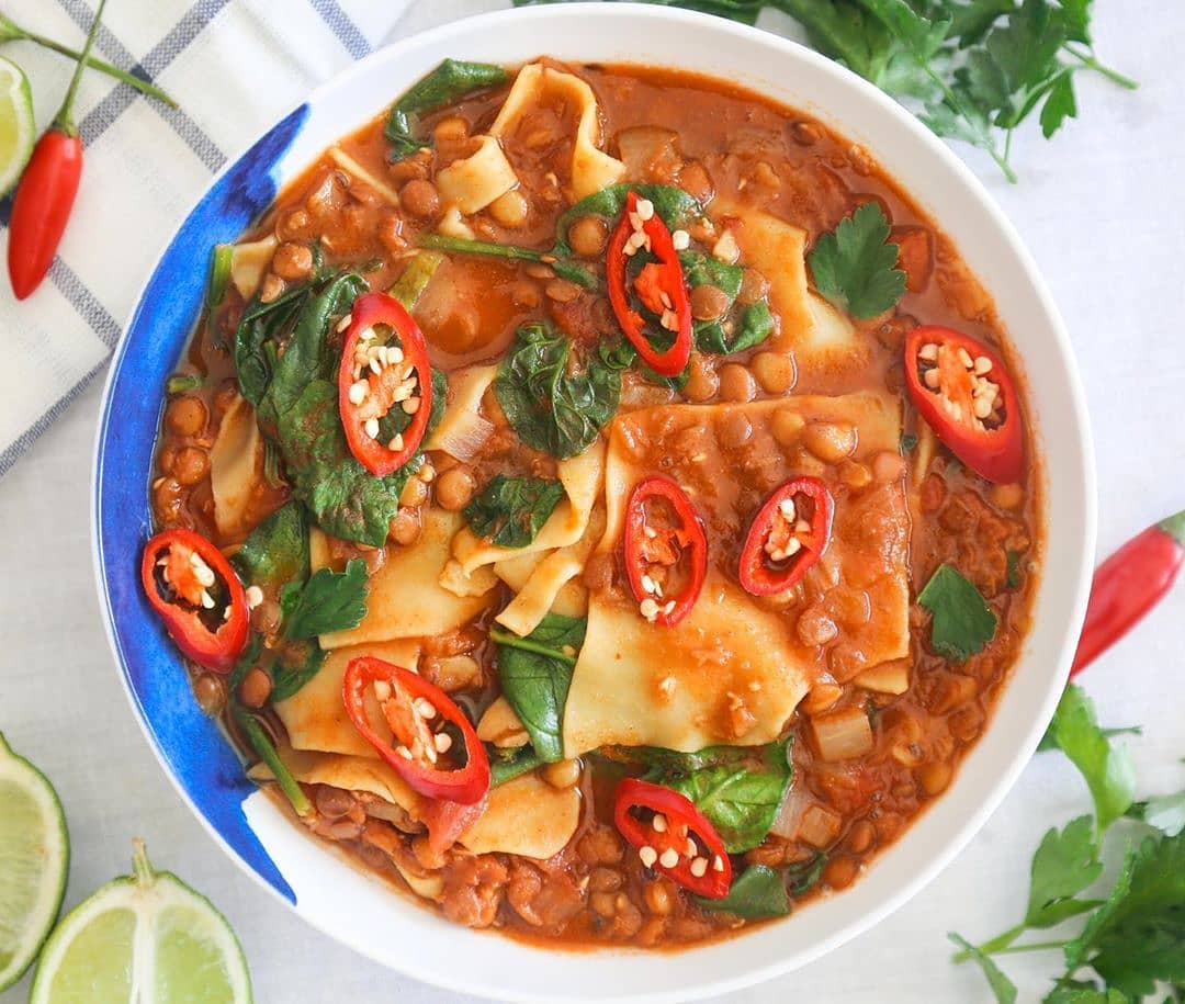 Lasagna Lentil Soup