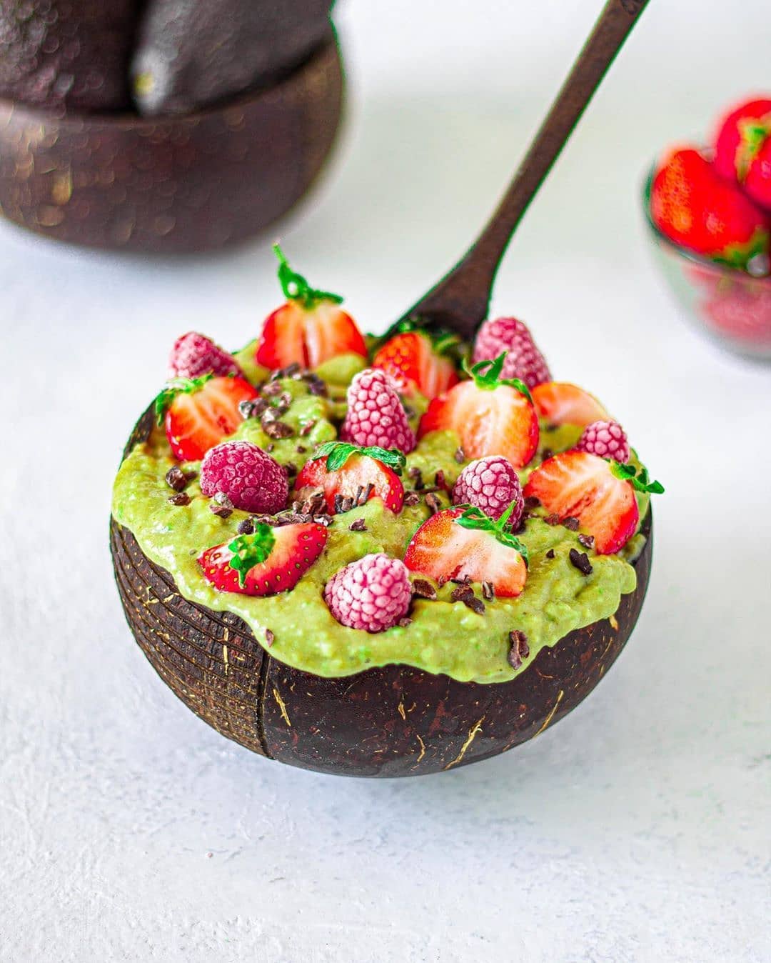 Avocado and Matcha Smoothie Bowl