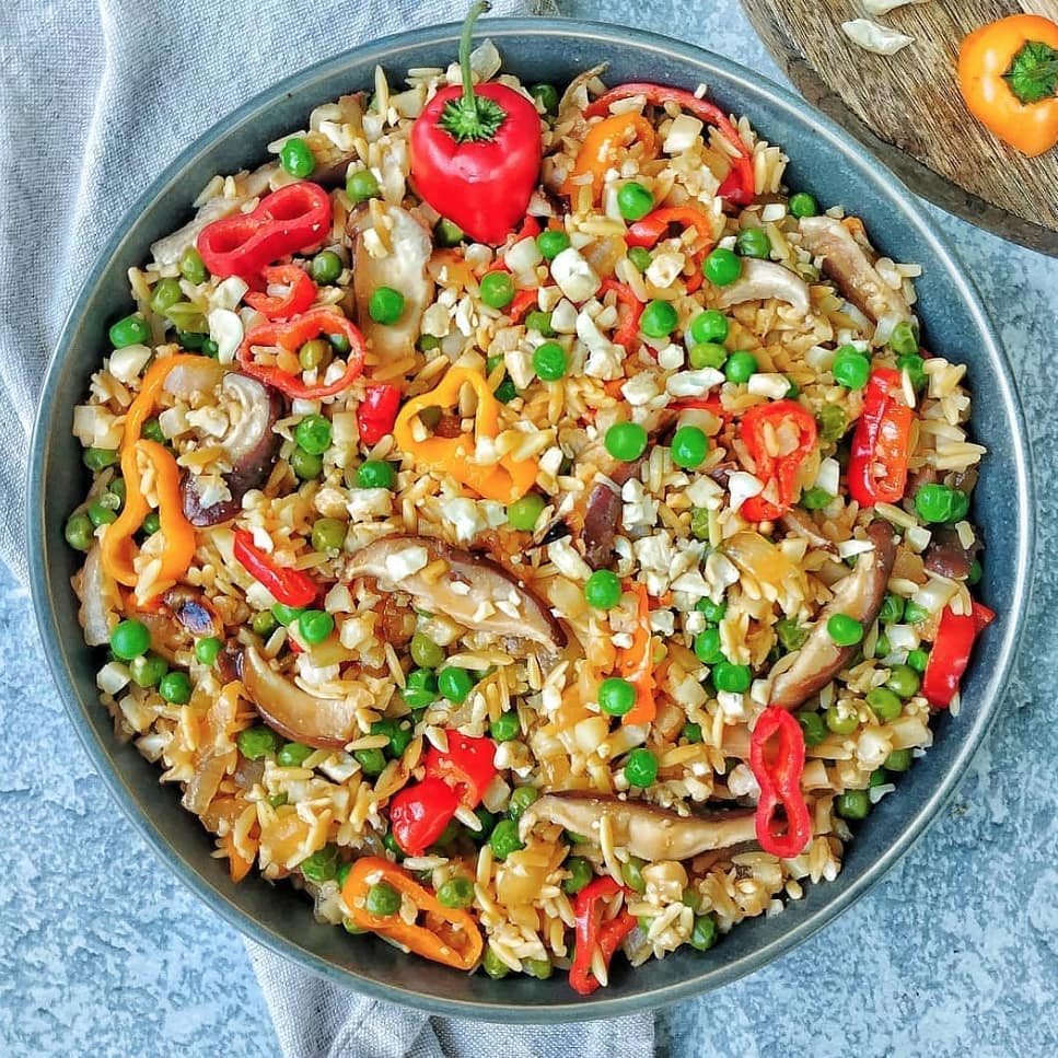 Shiitake Pepper and Green Pea Stir Fry