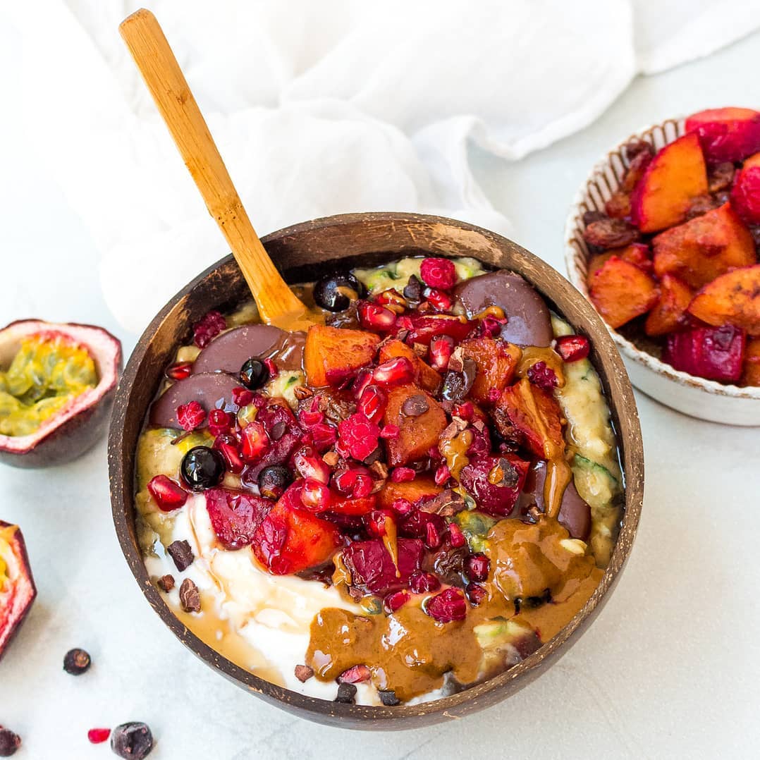 Cinnamon Raisin Plum Porridge