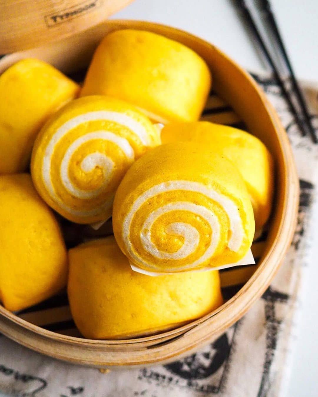 Pumpkin Steamed Bun