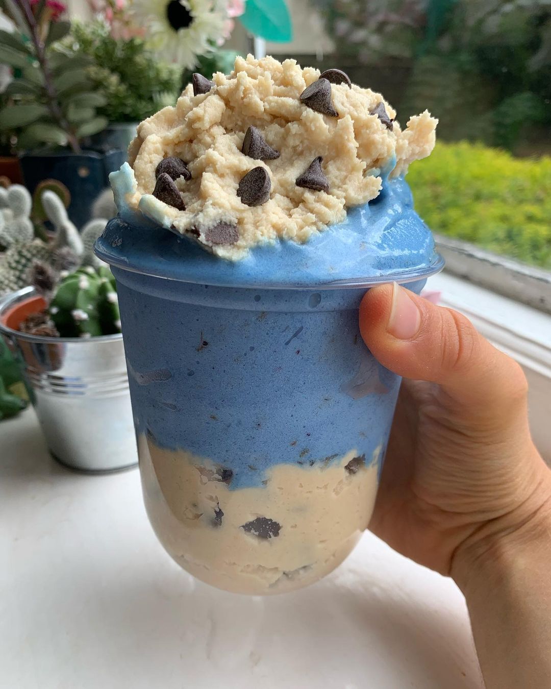 Healthy Cookie Monster Nice Cream