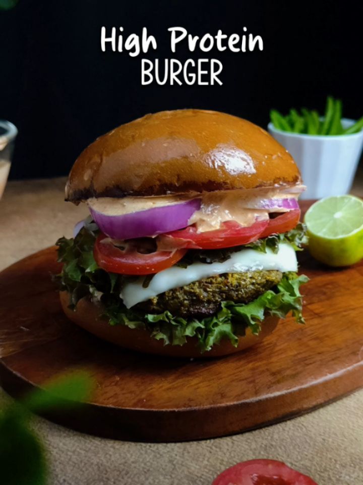 High Protein Sprouted Chickpea Burger