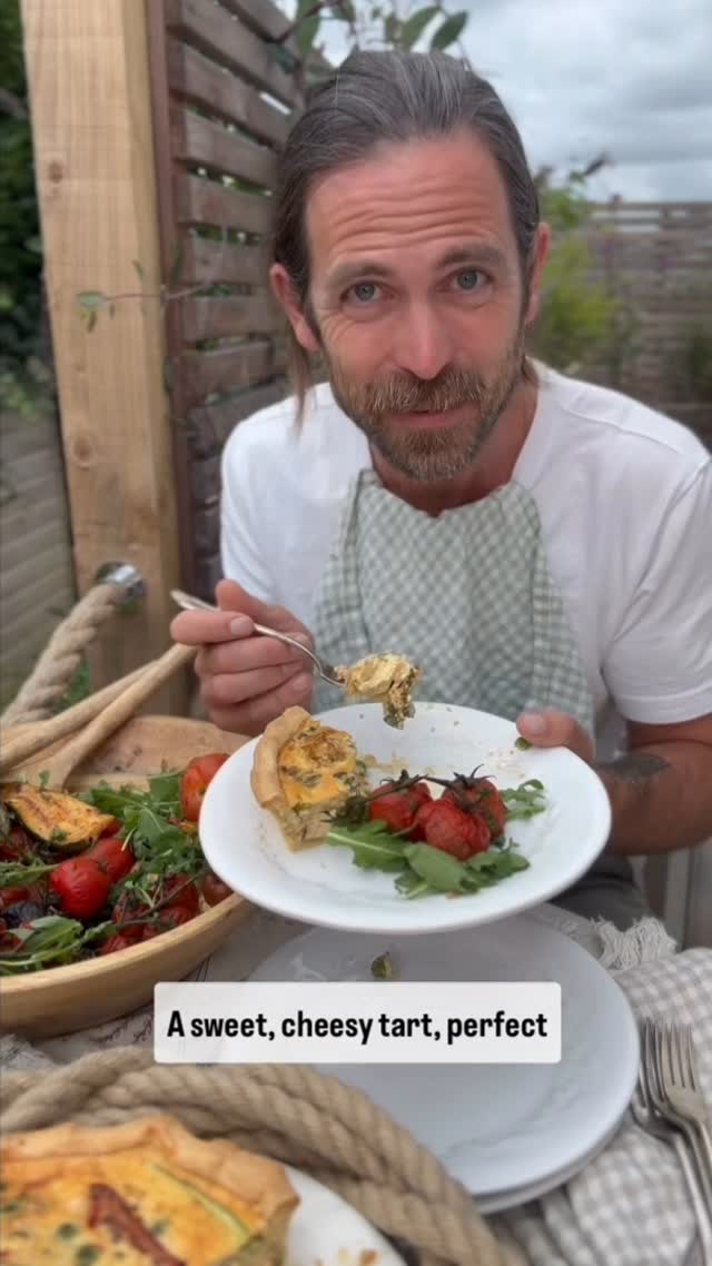 Cheddar Crab and Garden Pea Tart