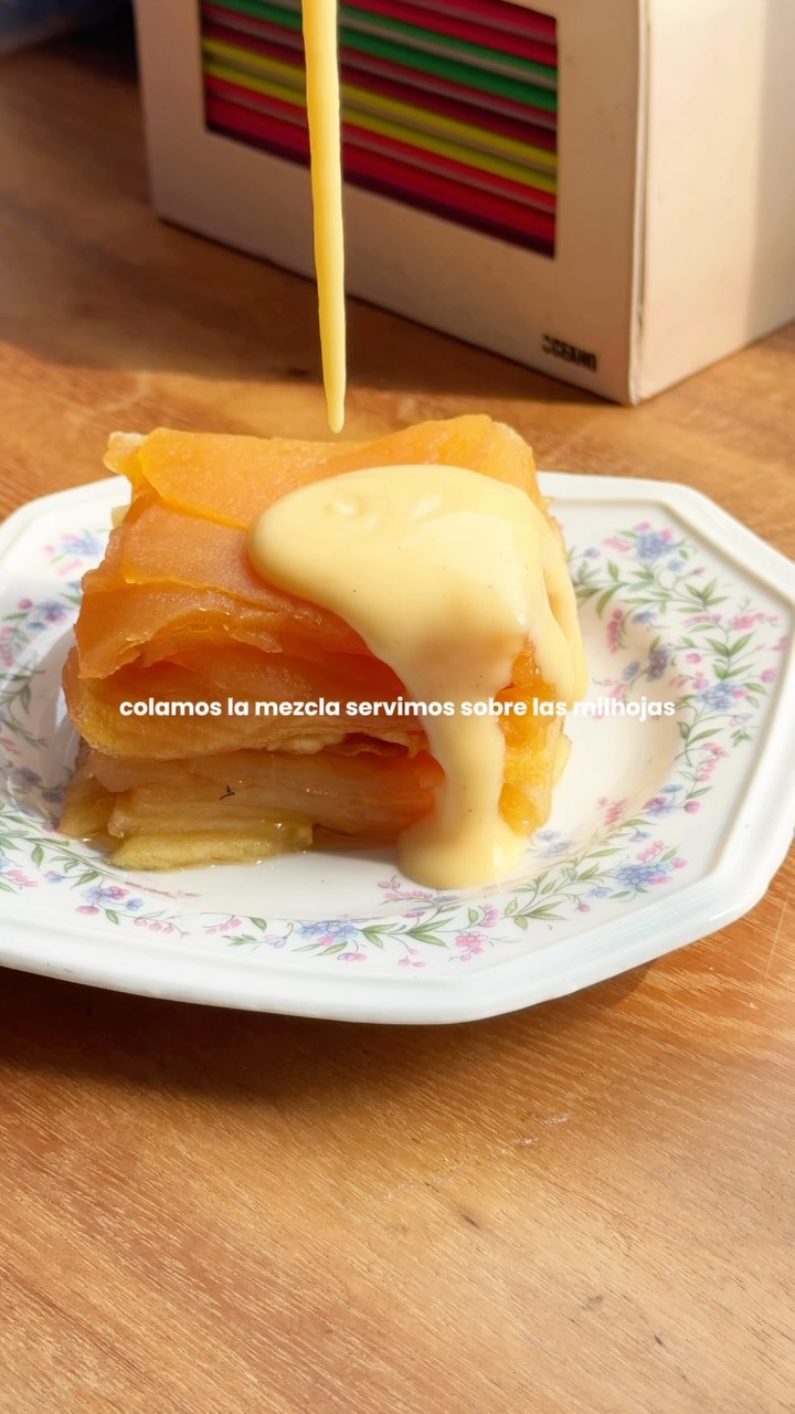 Apple Millefeuille with Vanilla Sauce