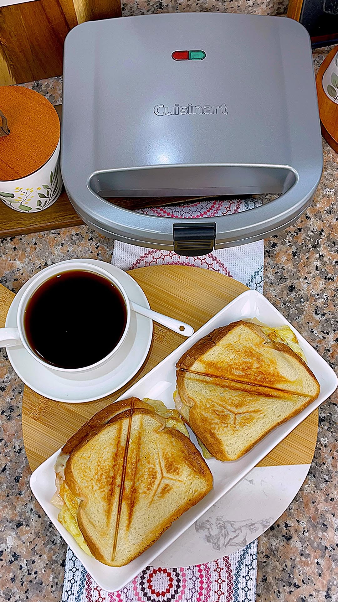 Simple Ham and Cheese Omelette Sandwich