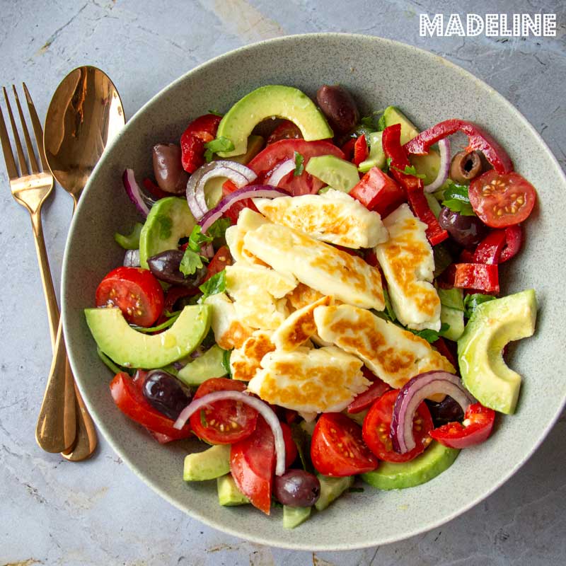 Halloumi and Avocado Salad
