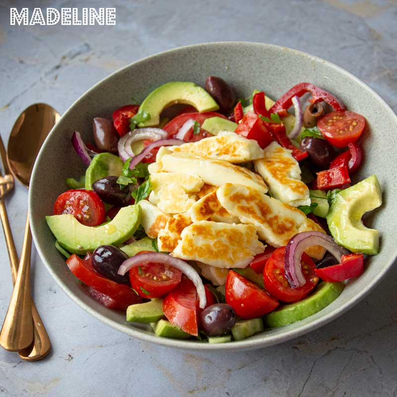 Halloumi and Avocado Salad