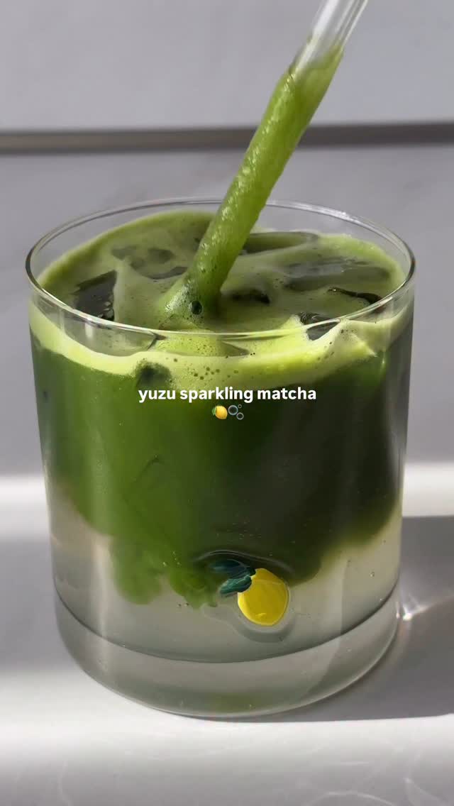 Yuzu Sparkling Matcha Drink
