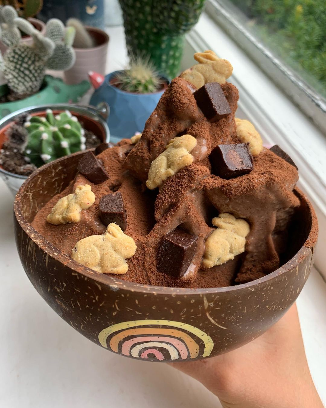 Frozen Chocolate Cookie Dough Mousse