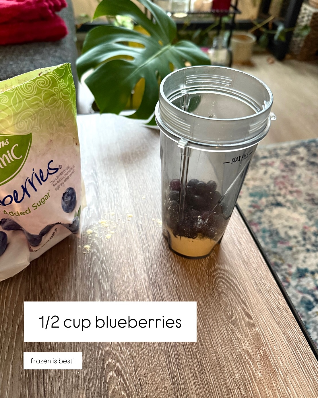 Blueberry Protein Post-Run Smoothie